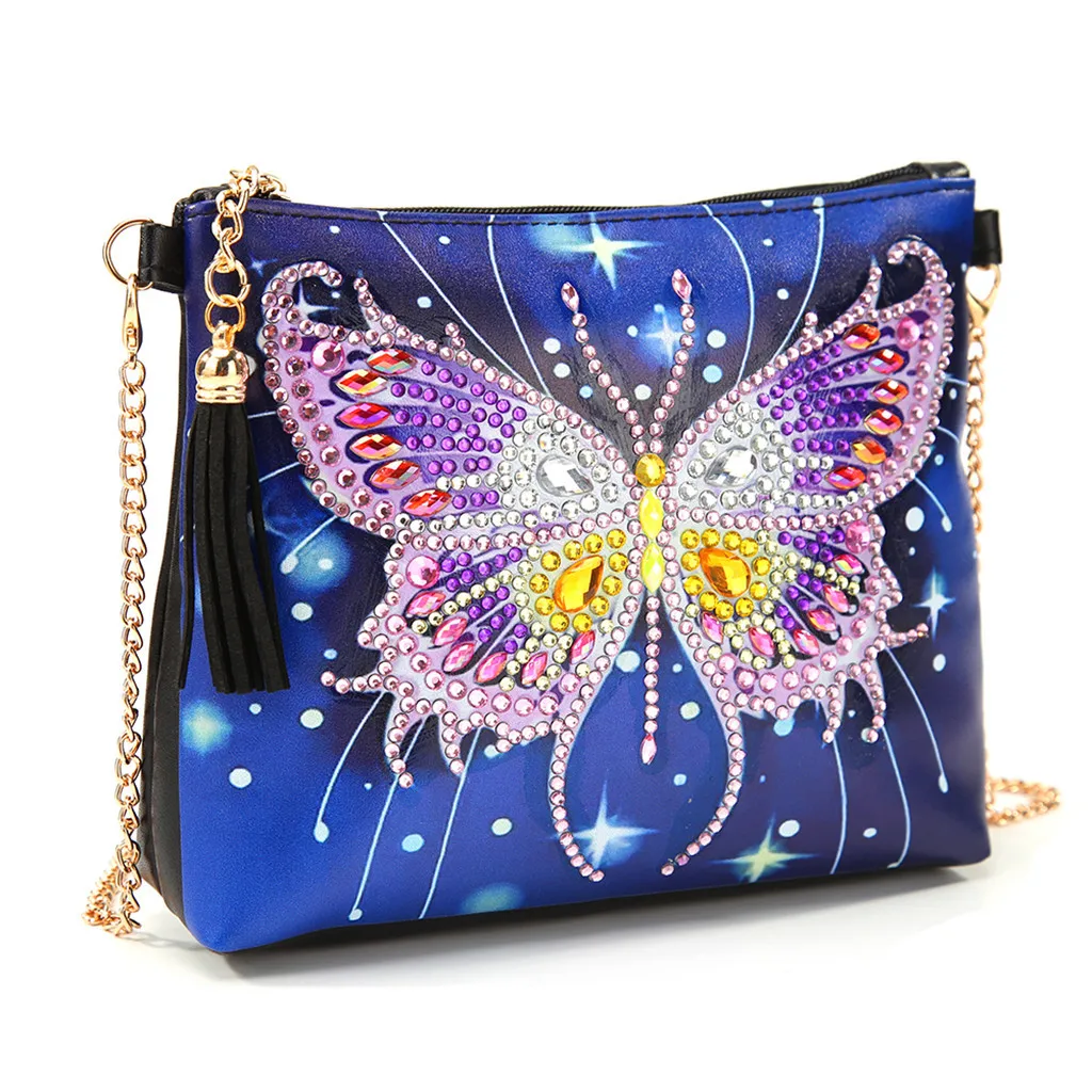 

Handbag DIY Special Shaped Diamond Painting Wristlet Wallet Women Clutch Makeup Organizer Storage Bag Embroidery Christmas Gift