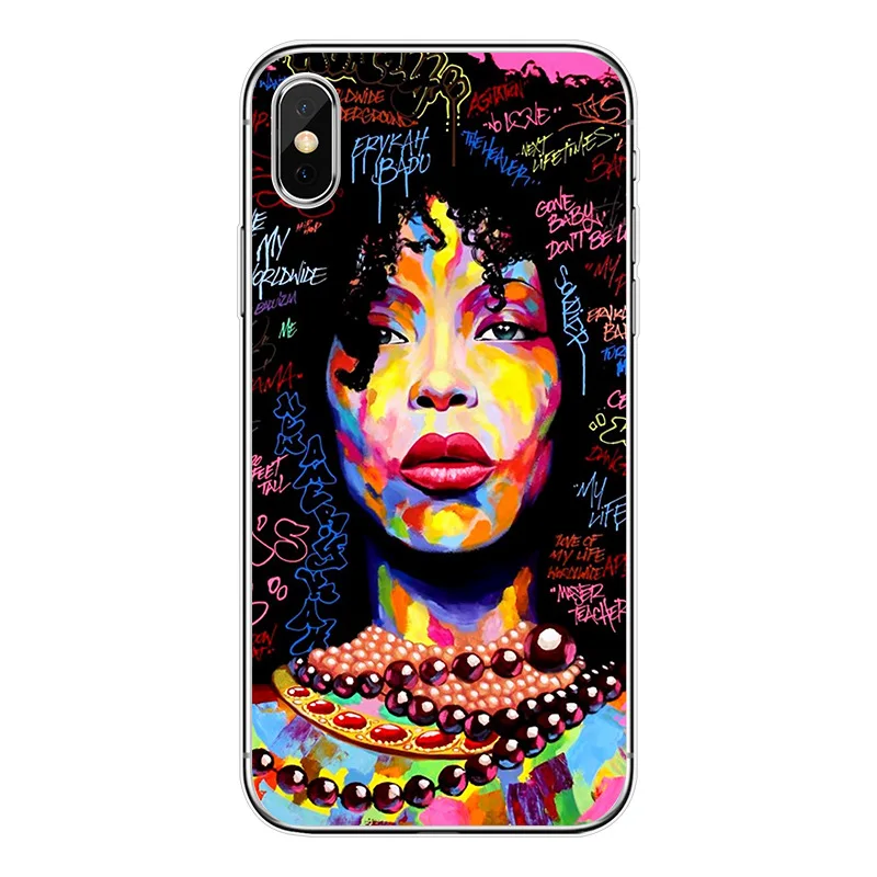 

Custom Design Fashionable Black Girl Back Cover Phone Case For Iphone Xs 11 12 13 Pro Max Tpu Soft Phone Case, Multi