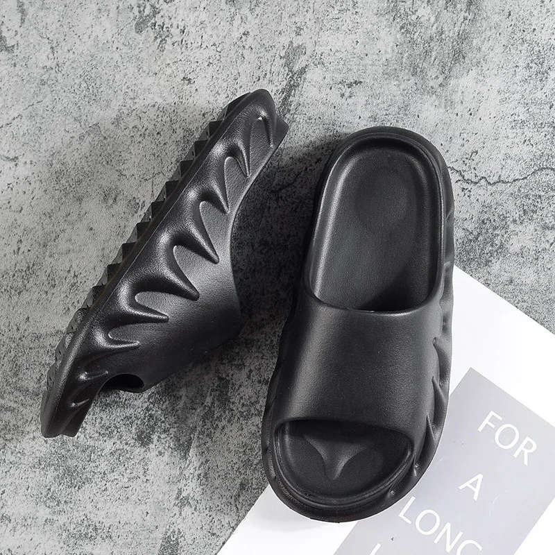 

Hot Sale Casual Slippers Outdoor House Non-Slip Slides Thick Sole Fashion Sandals For Women Men, Custom color