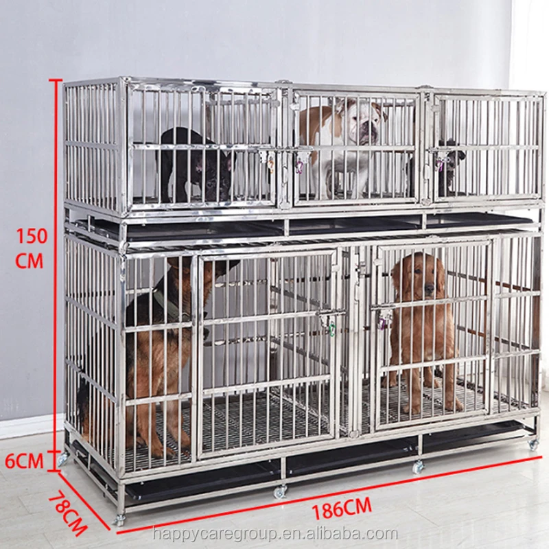 Hcr017a Cheapest Stainless Steel Pet Kennels/small,Big Animal Cages