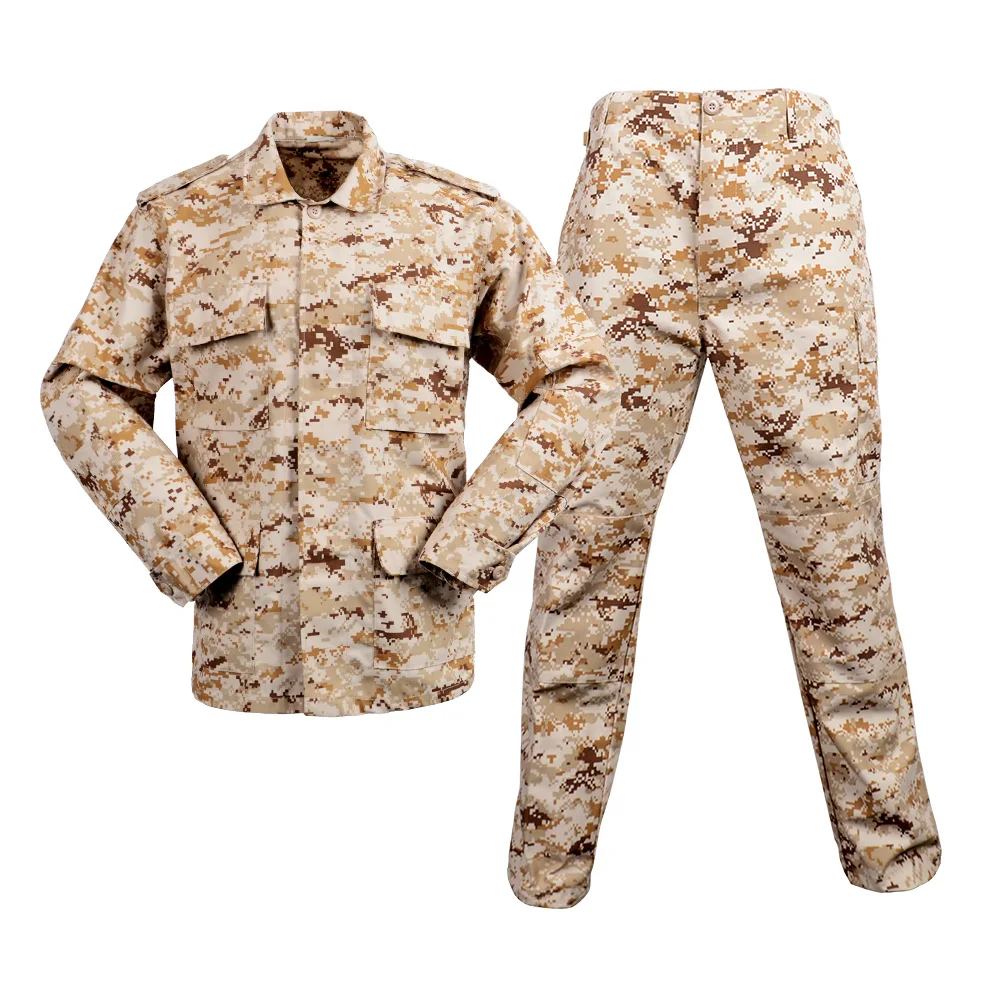 

Desert BDU Tactical Camouflage Military Uniform Clothes Suit Men US Army Clothes Airsoft Military Combat Shirt + Cargo Pants, Digital desert