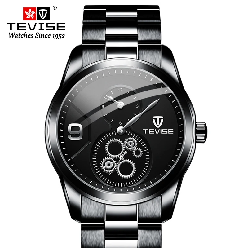 

High Quality Leather Strap Automatic Movement Simple Sport Watches For Man