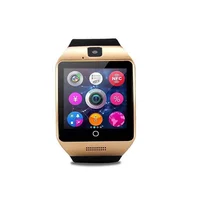 

2019 fashion MTK6261 relojes inteligentes bluetooth 1.54inch GSM phone call Q18 smart watch for Android IOS