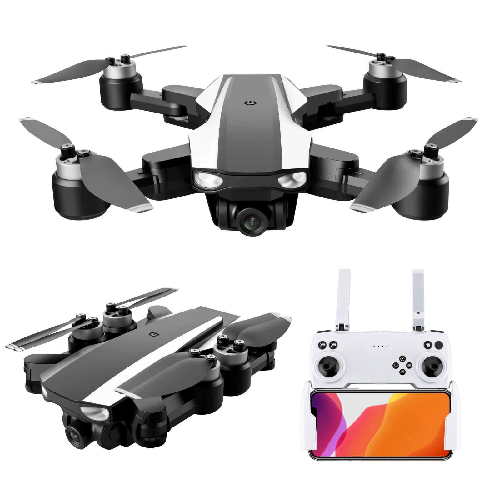 

S105 Drone 4K Hd Profesional Gps Quadcopter Dual Camera Wifi Fpv Foldable Brushless Motor Drones RC Helicopter Toys