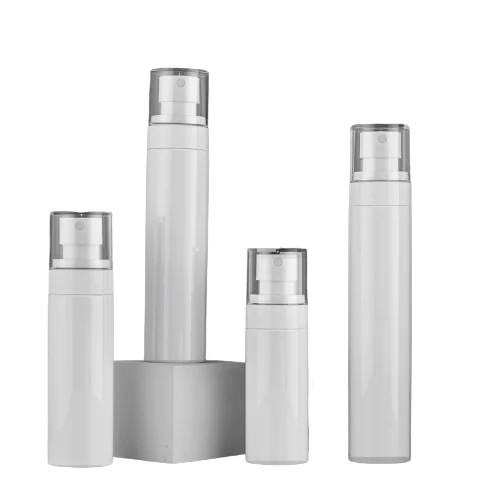 

Hot Sale Cosmetic Packaging 60ml 80ml 100ml 120ml 150ml Black White Toner Dispenser PET Plastic Sprayer Pump Bottles