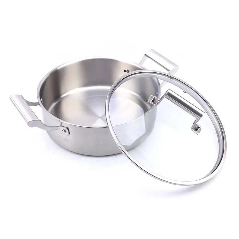 

Promotion Steam Pot Stainless Stock Steel Soup Cooking Saucepans Saucepan Lid Pfanne