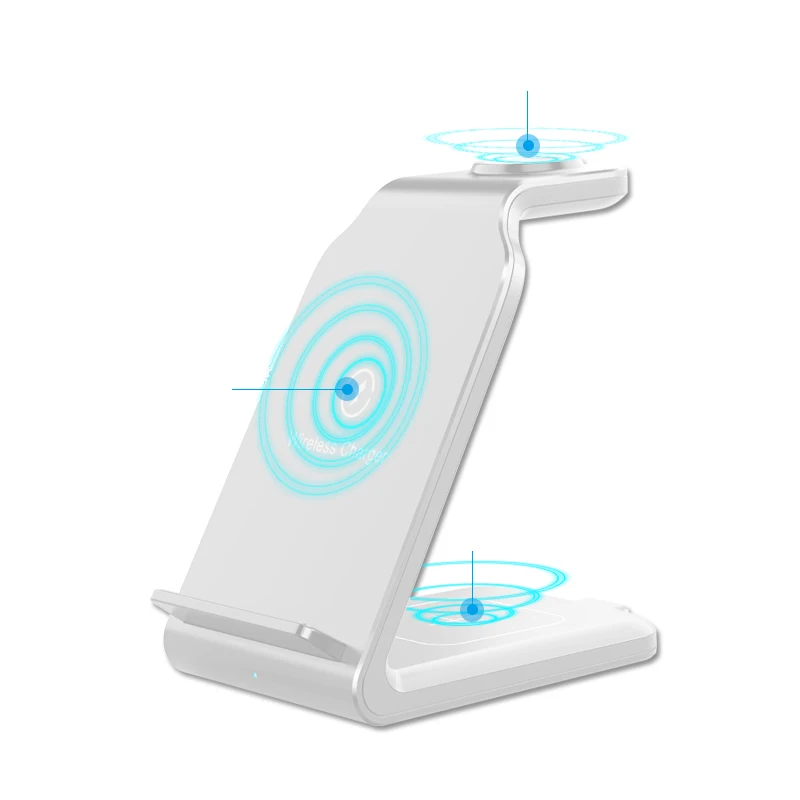 

15W 3 in 1 Wireless Charging Portable Wireless Charger qi wireless standyour hands 2021 new car phone bracket