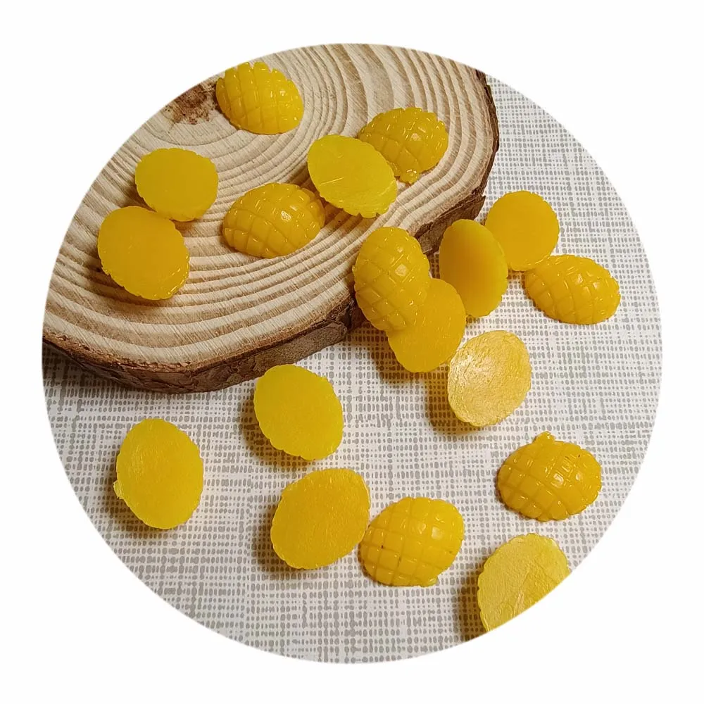 Miniature Mango Flesh Fruit Prop Faux Food for Dolls Doll House Figurines