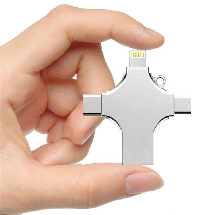 

4-128GB OTG New Style High Quality Hot Sale Manufacturer Supply 4 in 1 USB 3.0 2.0 Flash Drive for Android Type C for PC, Multiply