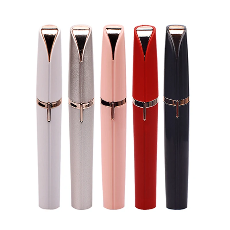 

Usb Rechargeable Electric Painless Women Fashion Luxury Portable Mini Perfect Shaper Razor Epilator Eyebrow Trimmer Pen, White, black, red, rose golden,pink.