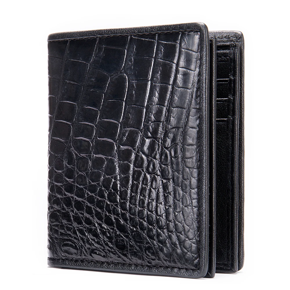

WESTAL card holder quality men's genuine crocodie leather wallet short purse for men's money bag vintage luxury brand wallet
