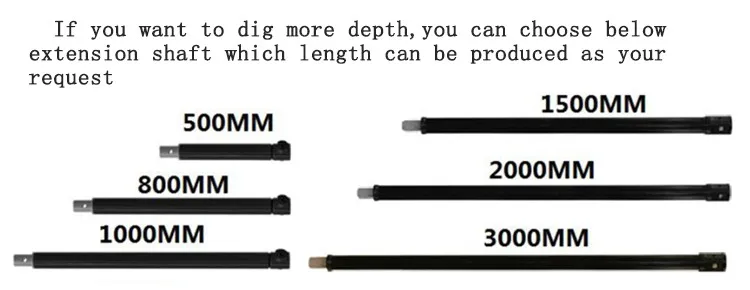 Dependable Performance Hydraulic Earth Auger Drill Bit Excavator Attachment