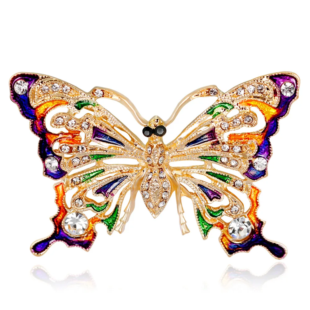 

Luxurious Jewelry Butterfly Rhinestones Women Brooches Plant Women Girls Brooch Pins Fashion Jewelry for Women Gifts