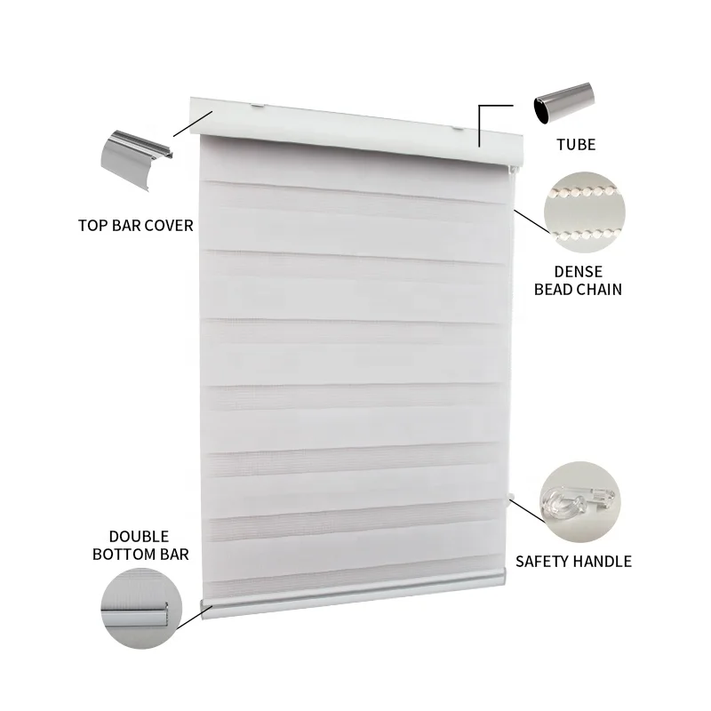

Hot Sale European Design Day And Night Blinds Duo Layer Roller Blind