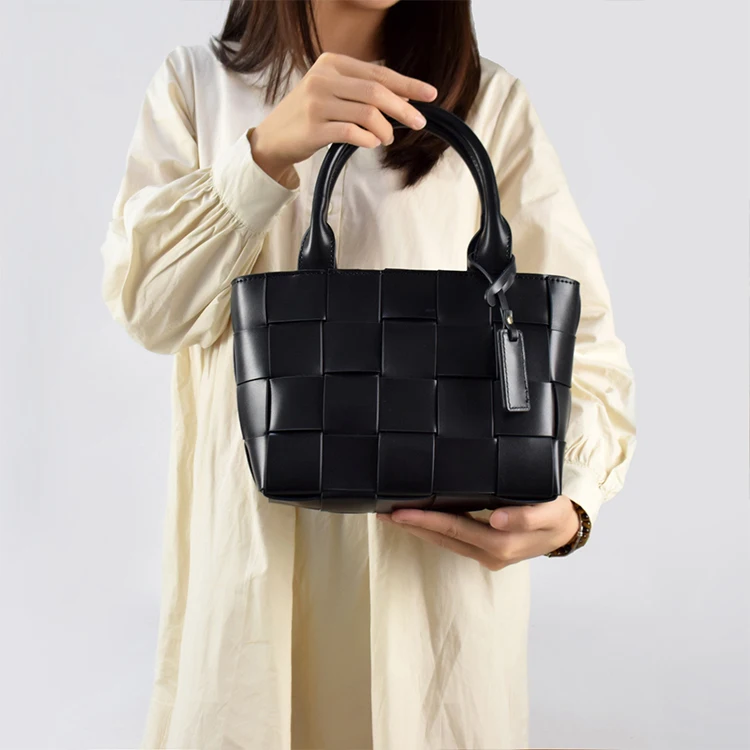 

Big Capacity Womens Genuine Leather Handbags Pu Leather Handbags, Black