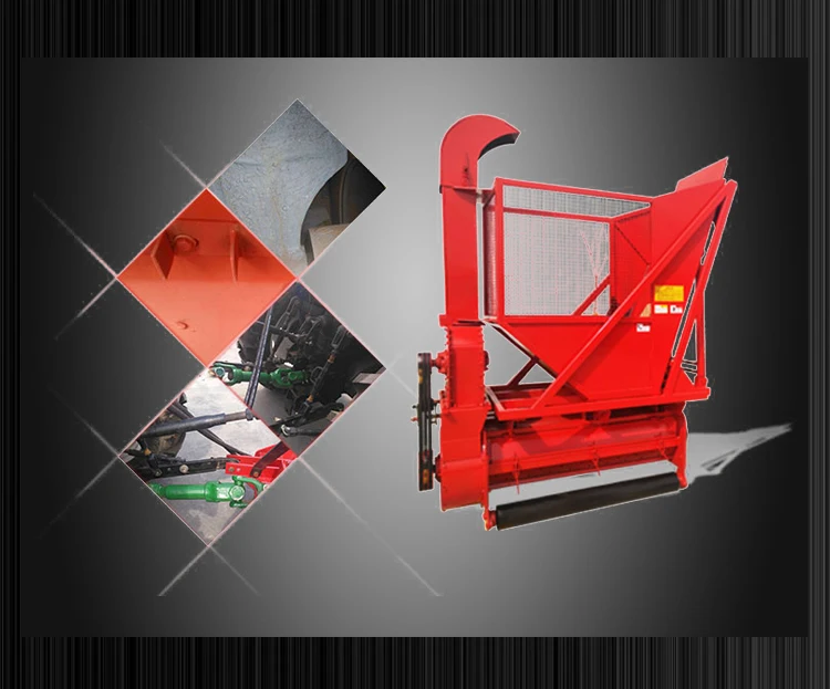 NKUN Tractor Drive Corn Stalk Chop Forage Harvester With Storage Bin