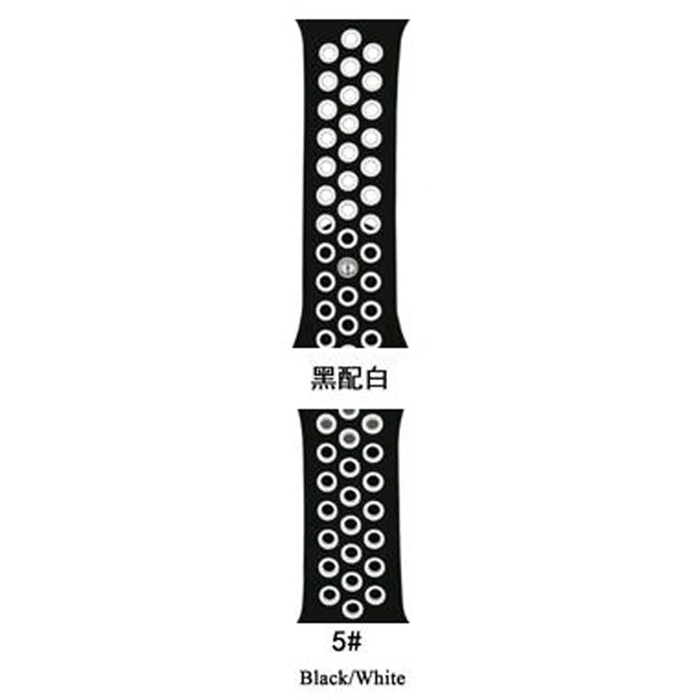 

ShanHai For Apple Watch Band 42/44mm 38/40mm, Soft Silicone Watch Band Sport Strap for Apple Watch Series 1/2/3/4/5 S/M M/L, Multi-color optional or customized