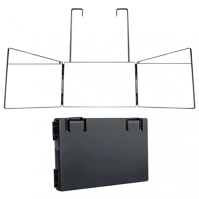 

New Adjustable Foldable 3 Way Mirror Trifold Makeup Mirror for Self Hair Cutting