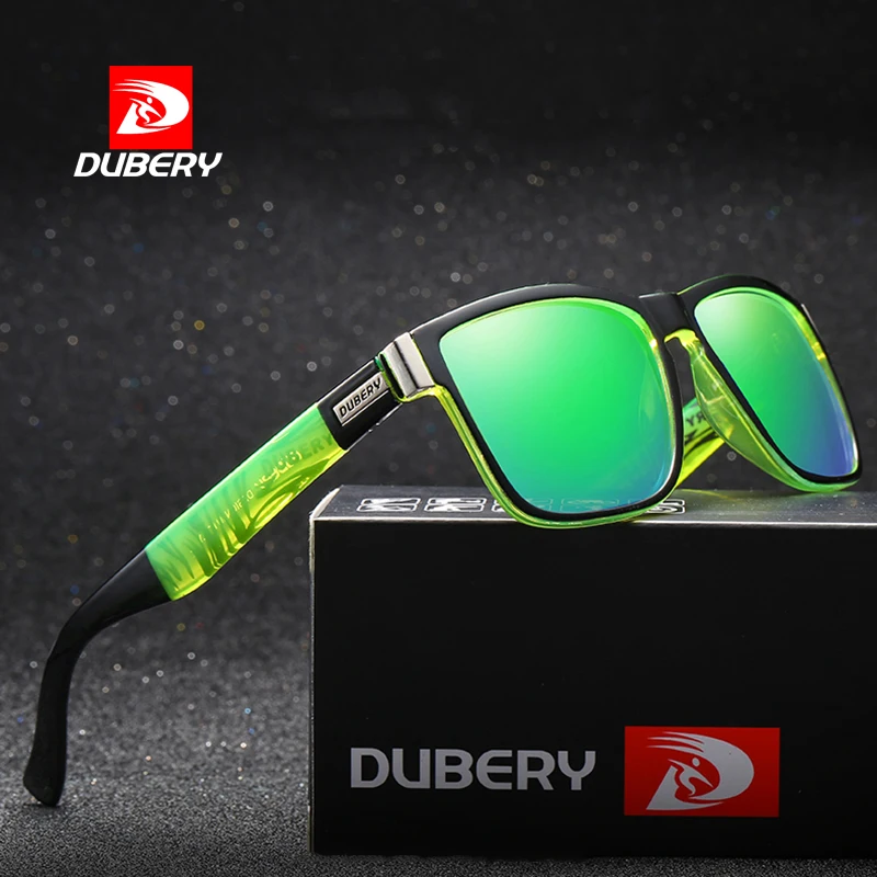 

D518 Dubery Brand High Quality CE UV400 Cat.3 Men Sports Polarized Sunglasses Color with Packing Boxes, As picture shows