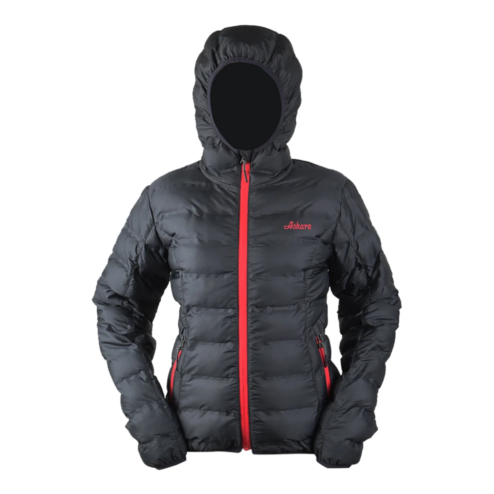 

Fast delivery waterproof hooded puffer jacket slim fit down jacket for woman