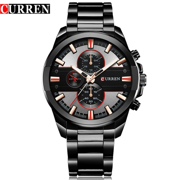 

CURREN 8274 New Luxury Brand Men Fashion Dress Quartz Business Wristwatch Steel Watch Men