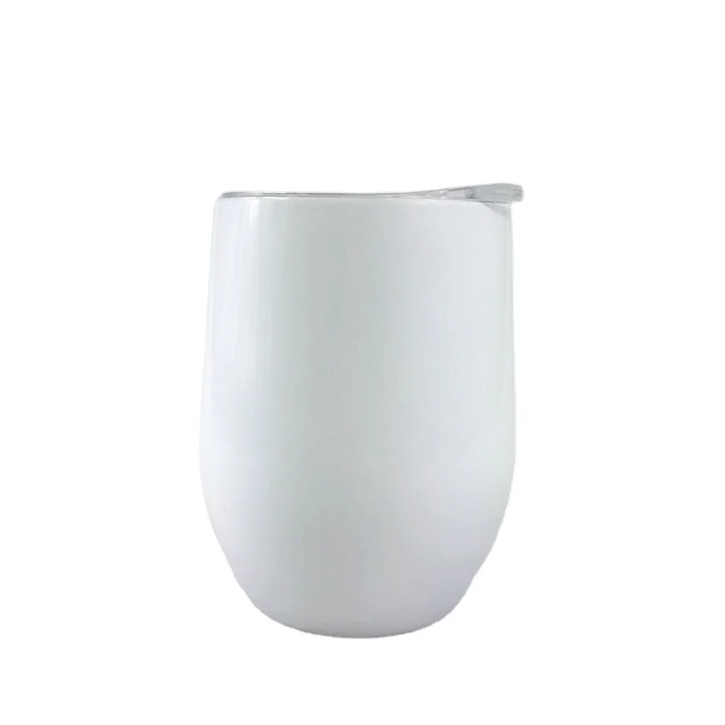 

Sublimation wine tumbler 12oz stainless steel vacuum mug travel coffee mug with lid