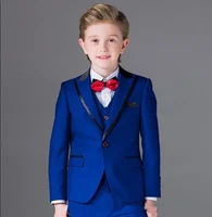 

Royal Blue Boys Formal OccasionTuxedos One Button Kids Wedding Tuxedos Child Suits