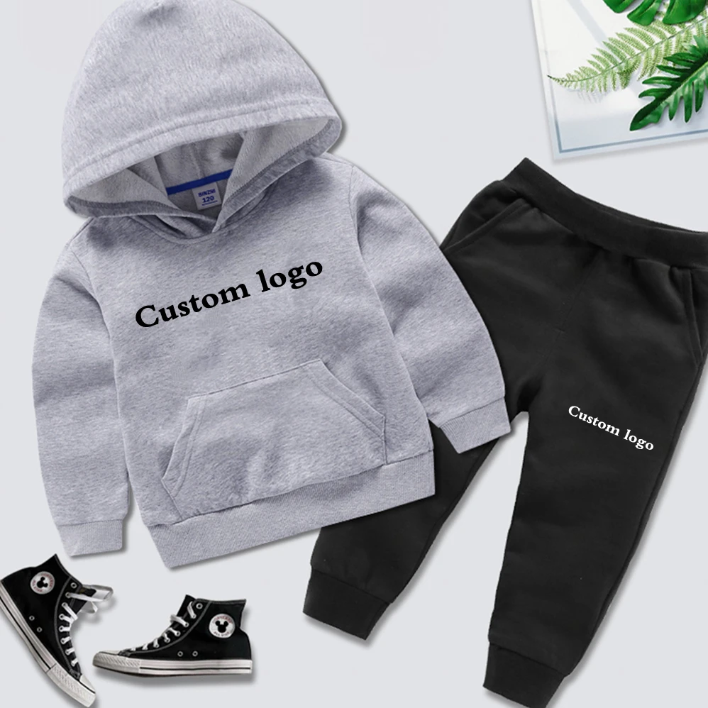 

Spring Autumn Baby Boys Children Clothing Sets Toddler Tracksuits Clothes Hoodies Pants 2 Suits 100% Cotton kids sweat suits