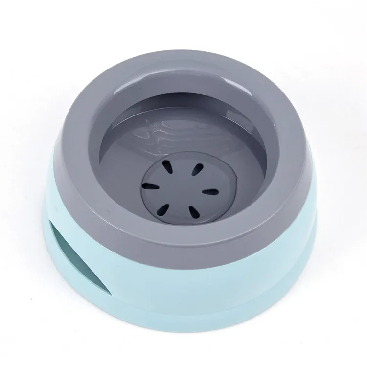 

Amazon Hot Sell New Design Pet No-Spill Water Slow Bowl Non-Slip Waterer Fountain Feeder for Dogs and Cats, Pink, blue, camouflage, grey