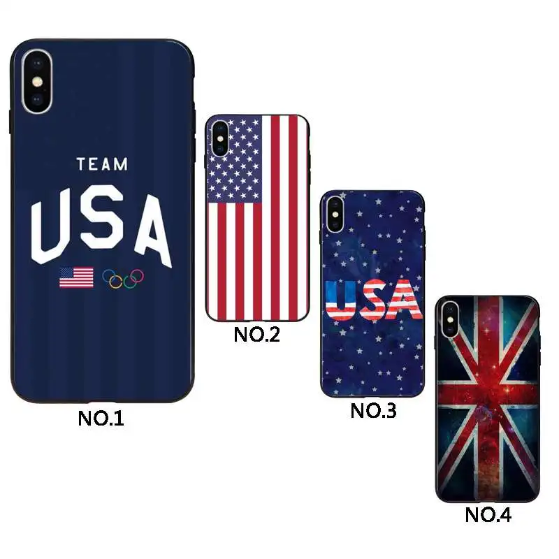 

USA Flag phone cover for iphone XR 12, Black