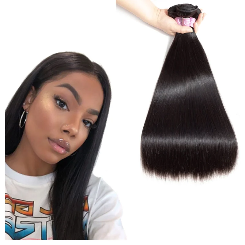 

Bulk unprocessed for women cuticle aligned double drawn Peruvian double weft extensions straight raw virgin hair bundles