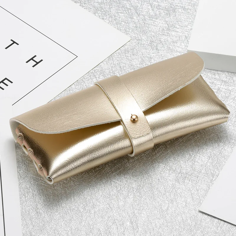 

2020 quality new designer glasses case bag custom logo PU leather sunglasses pouch