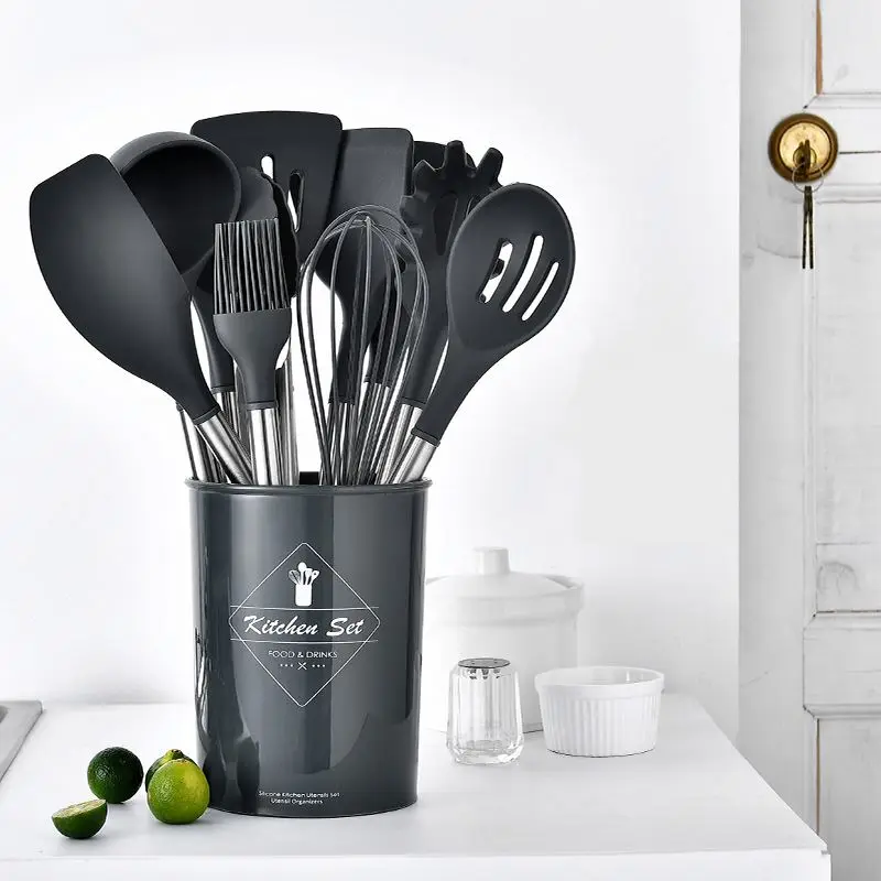 

12pcs silicone kitchenware cooking utensils set