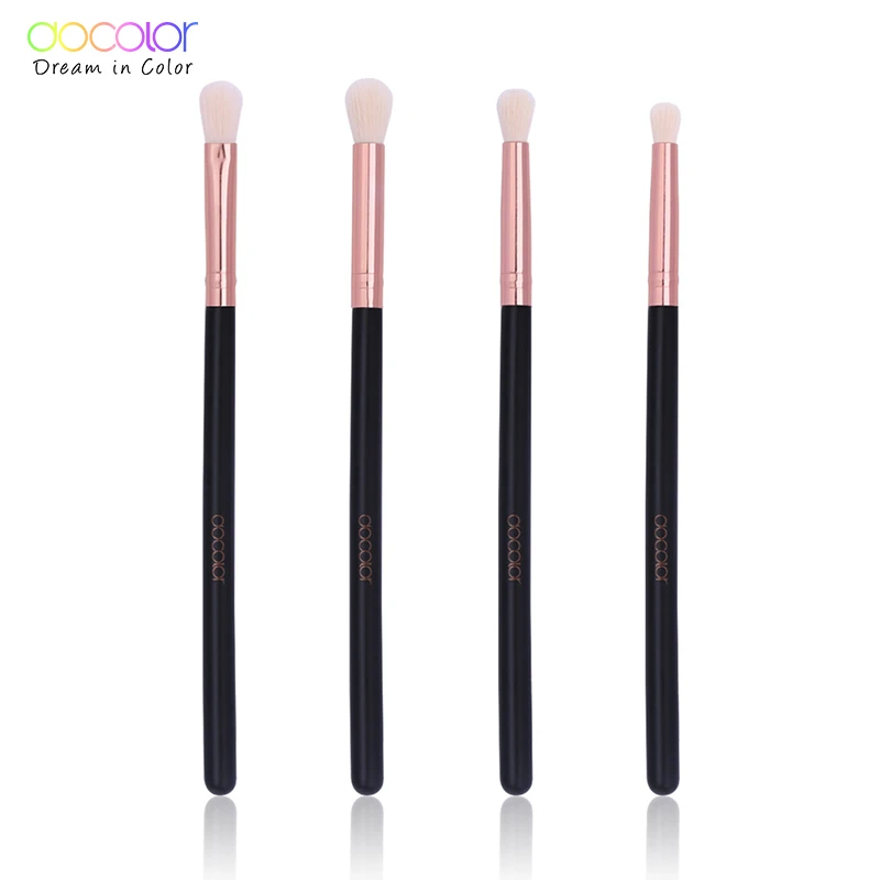 

Docolor 4Pcs Makeup Brushes Eyeshadow Blending Eyebrow Make Up Brushes Synthetic Bristles Beauty Cosmetics Brush Set, 4pcs/set