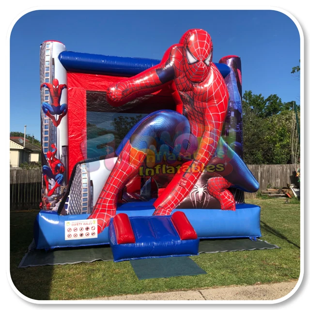 Melbourne administración Entretener Source Children inflable castillo inflatable spiderman brincolines spider  man with slide combo bouncer bouncy castle on m.alibaba.com