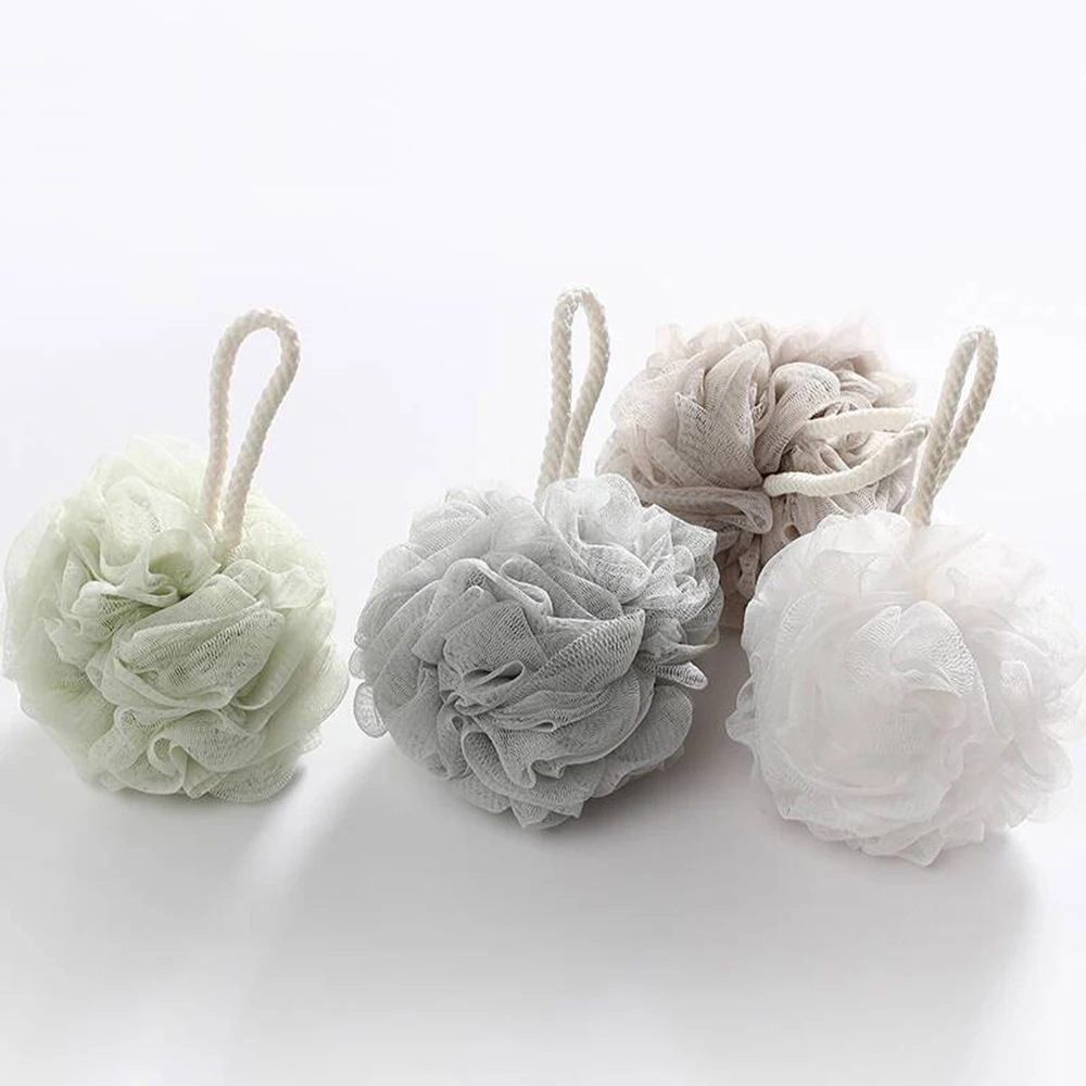 

Different Shapes Bath Sponge With Plastic Cover Bath Shower Sponge Loofahs Mesh, Color