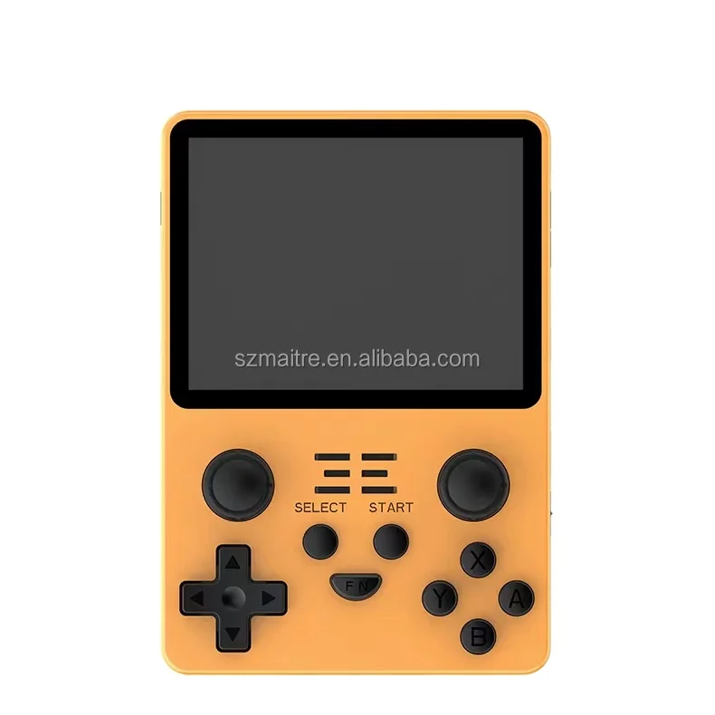

Powkiddy Rgb20s Kids Gift Mini Handheld Game Player for 3.5inch Ips Screen Hd External Wifi Connected Support Online Download