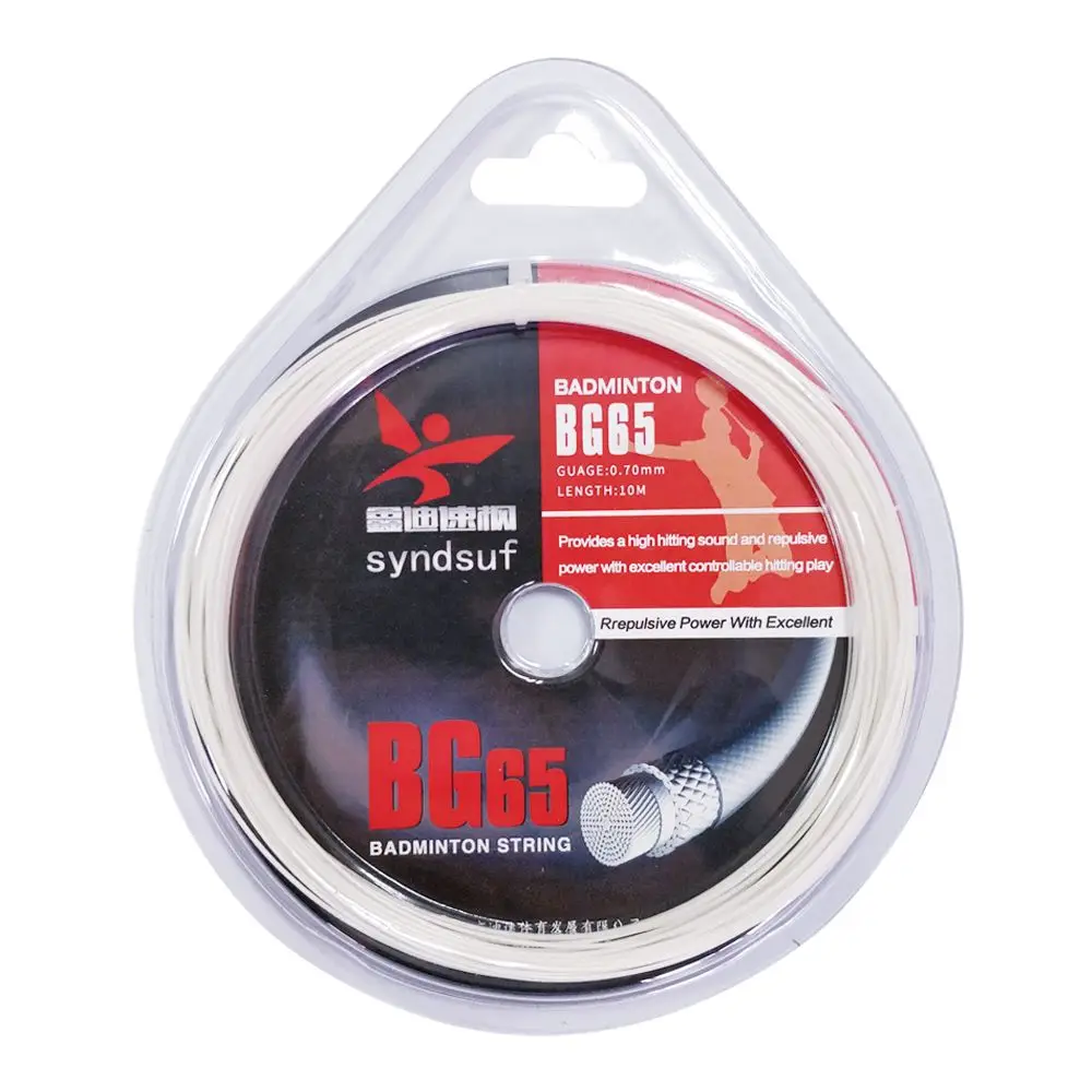 
high tension nylon badminton racket string size 0.7mm racket string 