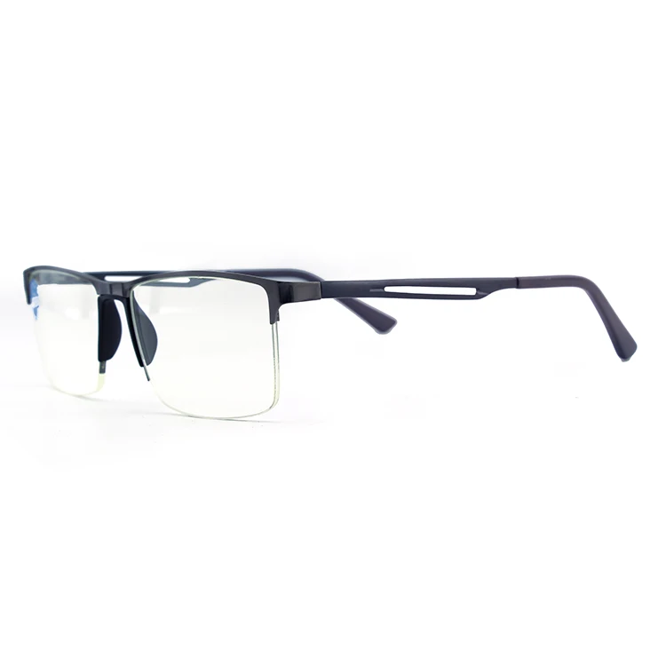 

New half frame metal aluminum magnesium frame anti blue light glasses computer, 4 colors