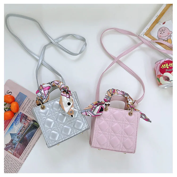 

Cute luxury embroidery line fragrance mini d ior bag princess handbag accessories cross-body bag for girls, 4 colors