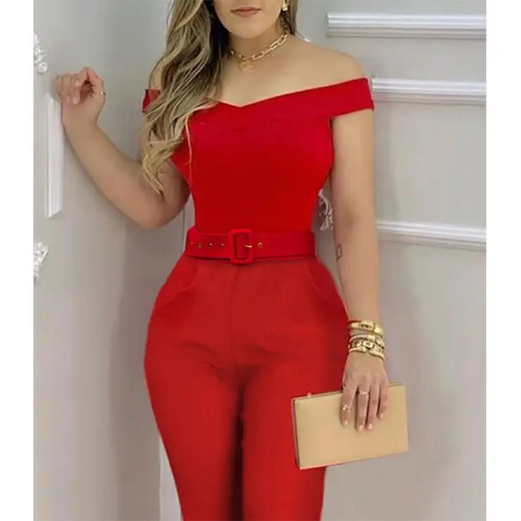 

PEARL 2021 Newest Design Trousers One Piece Jumpsuits Woman Bodysuits For Womens Jumpsuits Summer