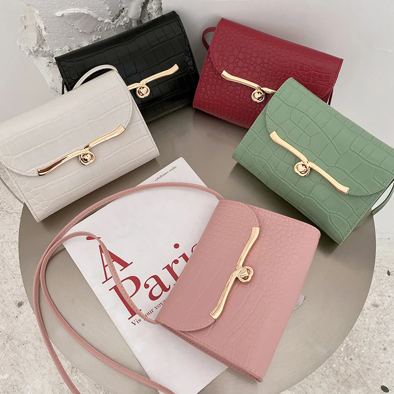 

2021 mini handbags ladies crocodile leather women small purses and handbags fashion square clutch cross body purses and bags, Customized color