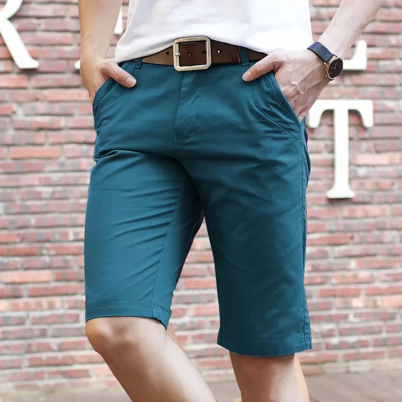 

OEM Custom Logo Casual Modern Style 100% Cotton Business Bermuda Shorts For Men