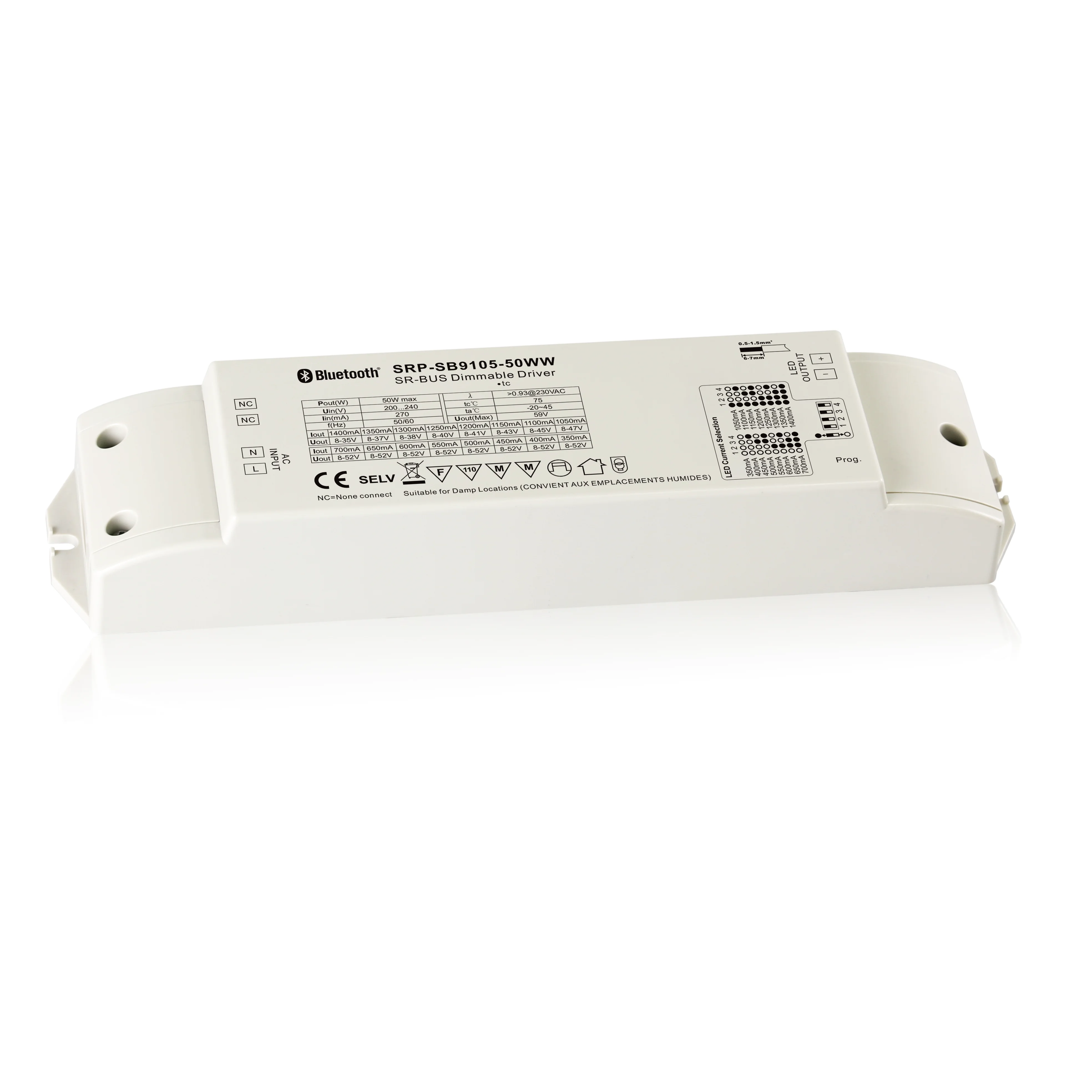 Constant Current 350mA-1400mA adjustable current output Zigbee Wireless LED Driver Flicker Free Amplitude CCR Dimming No Flicker