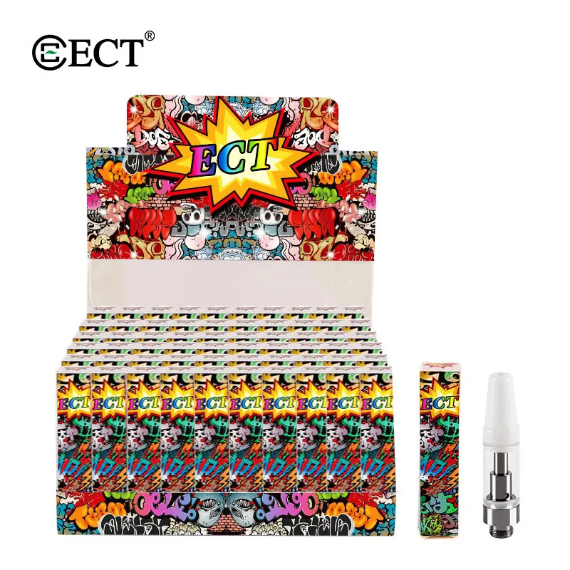 

Online shopping canada ECT Kenjoy B2 empty CBD oil Cartridge 0.5/1ml disposable vape pen Vaporizer with vape packaging, Silver