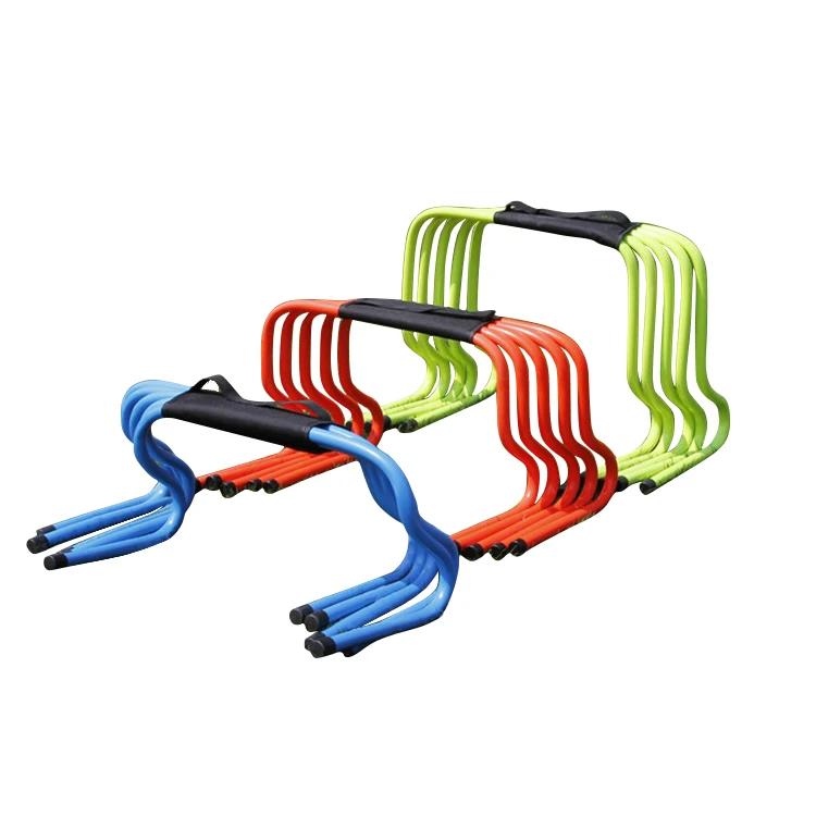 

Factory Wholesale Sports Equipment ABS Plastic Adjustable 6" 12" Agility Speed Soccer Training Hurdles, Red, yellow, blue,green, rose red or customize color