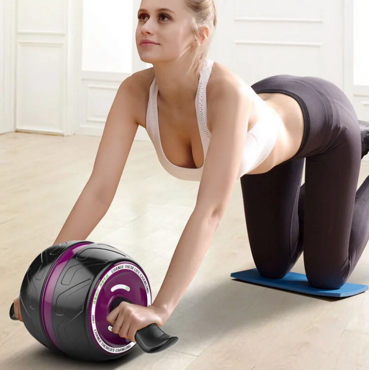 

Top Selling Exercise Fitness Gym Equipment Abdominal Muscle Wheel Roller Wheel With Mat