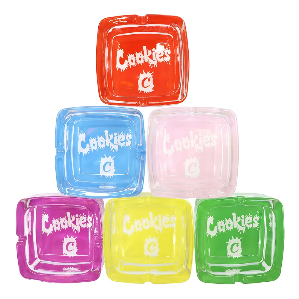 

Square Glass Ashtray Smoker Can Stack Ashtray Household Smoking Set Ashtray Household Goods