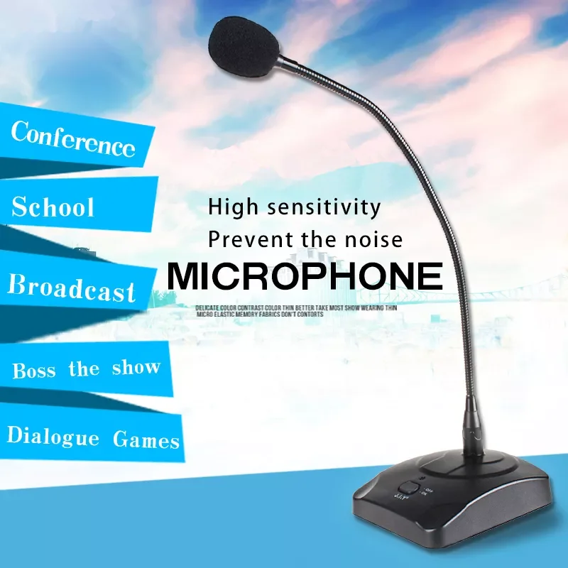 

MP-38 Wired Conference Meeting Microphone Meeting Gooseneck Microphone Condenser Desktop Table Omnidirectional Mic Microphone