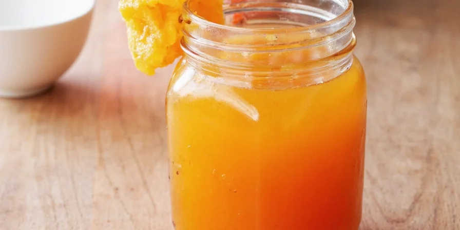 Fresh orange juice in a glass